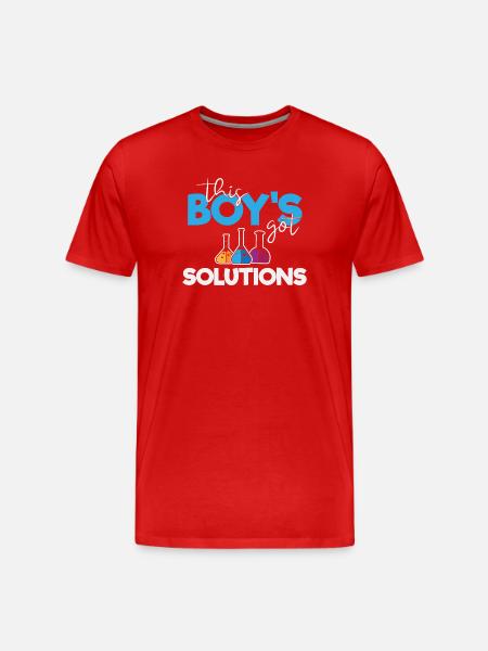 This Boy's Got Solutions - Men's Premium Organic T-Shirt - red