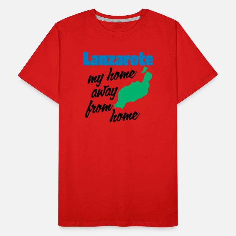 Lanzarote, ma maison loin de chez moi T-shirt bio Premium Homme