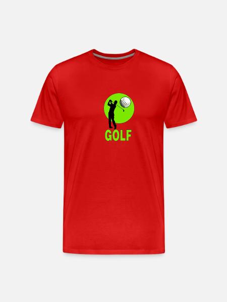 Golf - T-shirt bio Premium Homme - rouge