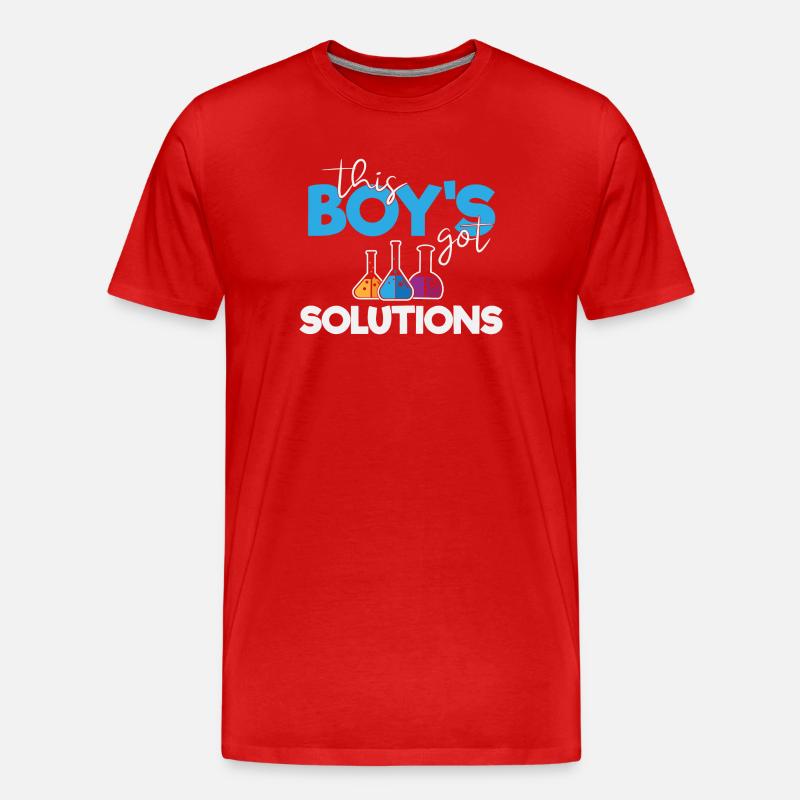 Ce garçon a des solutions - T-shirt bio Premium Homme - rouge
