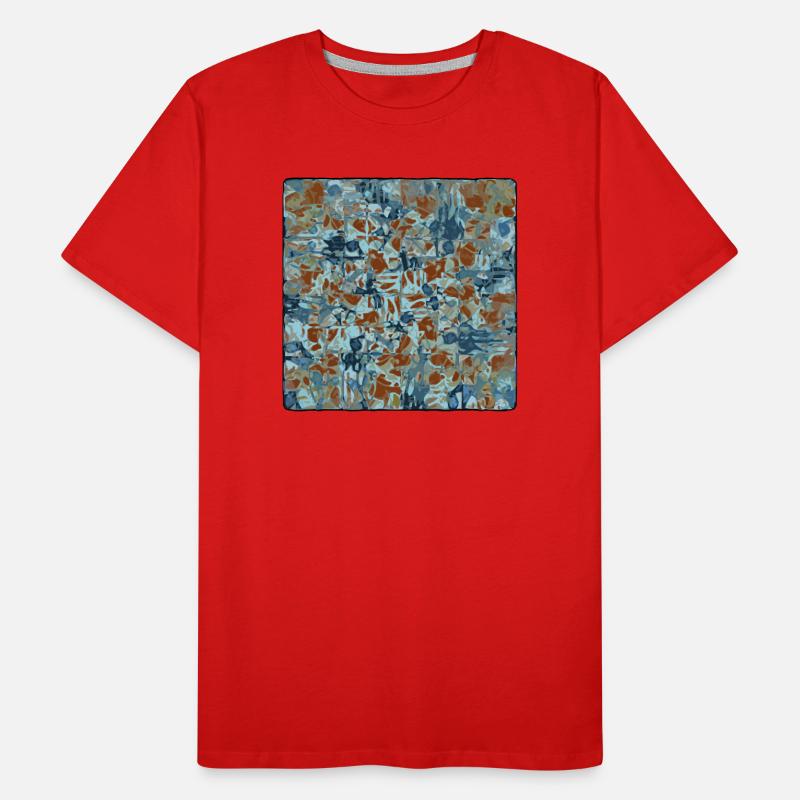 Abstract Camouflage Pattern Men's Premium Organic T-Shirt