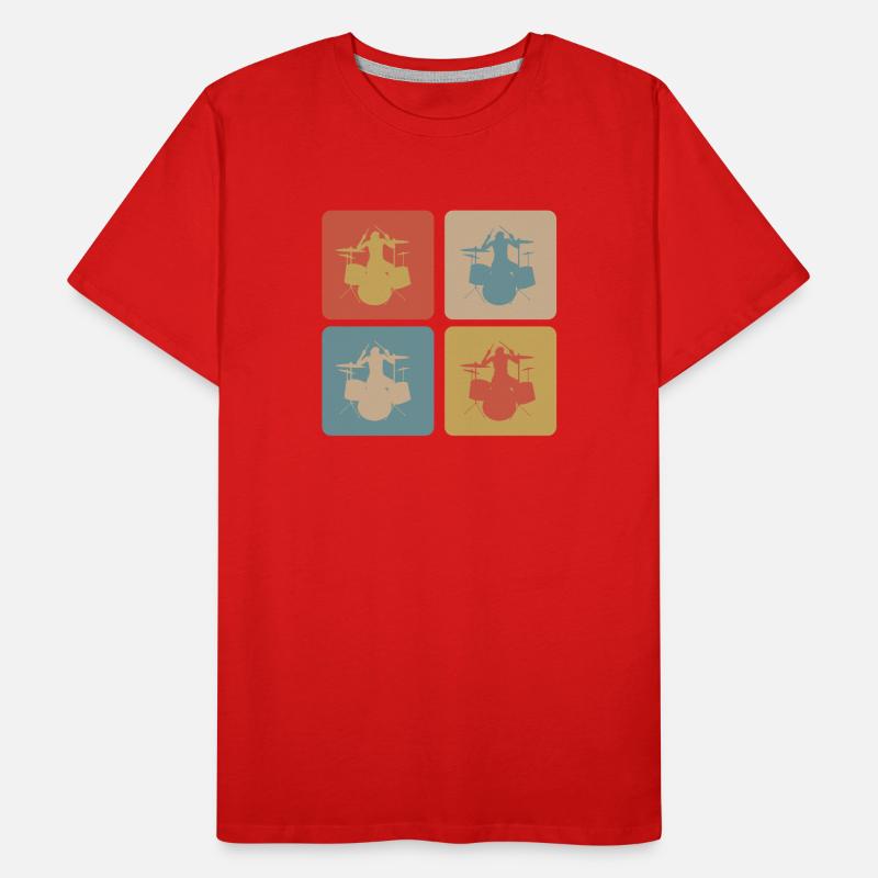 design du tambour T-shirt bio Premium Homme