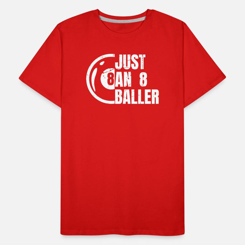8 joueurs de billard T-shirt bio Premium Homme