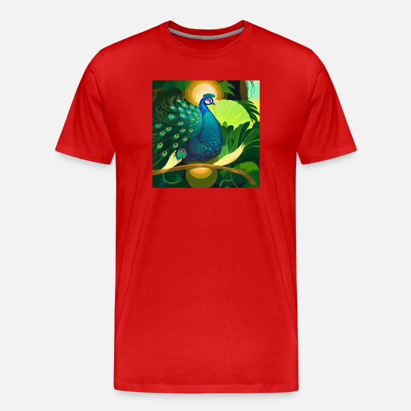 Paon - T-shirt bio Premium Homme - rouge