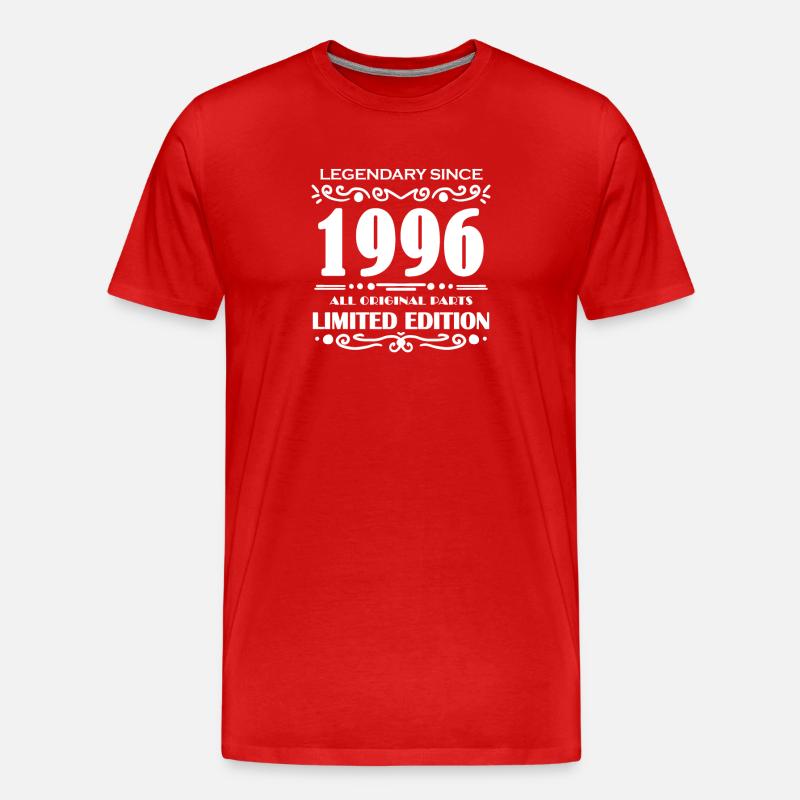 1996 - Année de construction 1996 - Né en 1996 - T-shirt bio Premium Homme - rouge