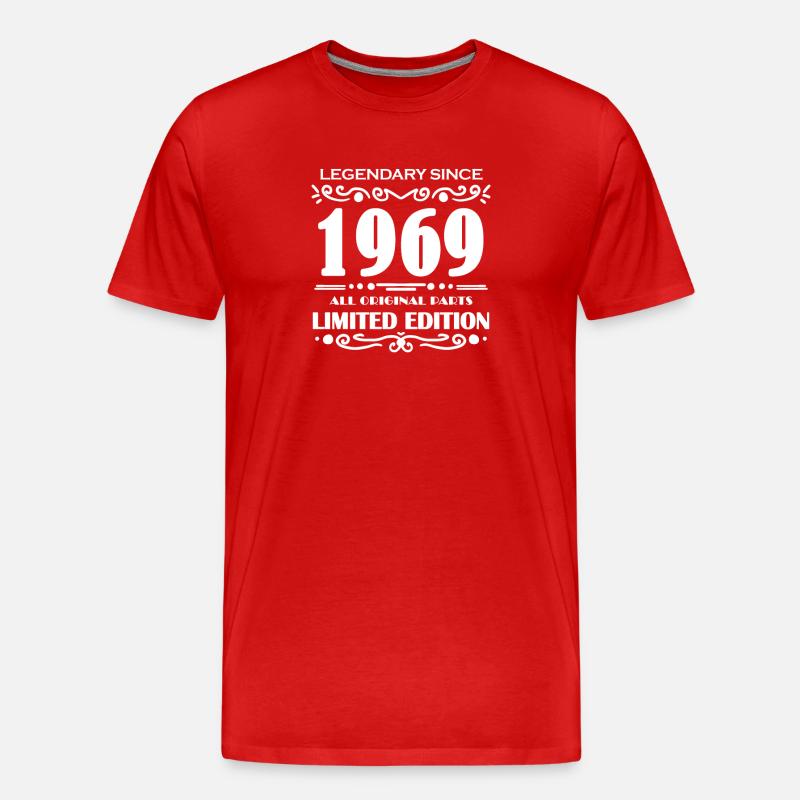 1969 - Männer Premium Bio T-Shirt - Rot