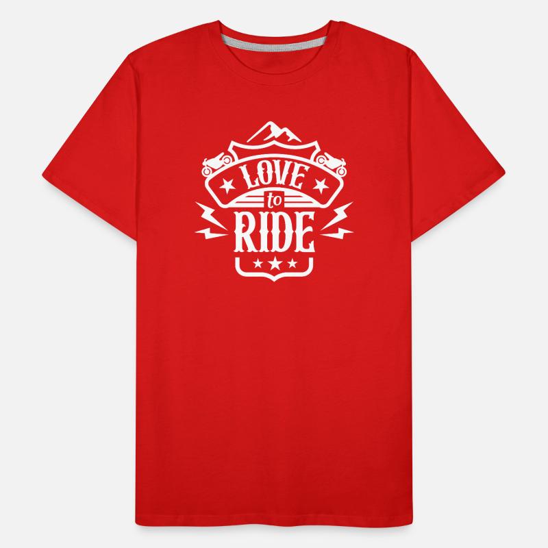 Liebe zum Reiten Männer Premium Bio T-Shirt
