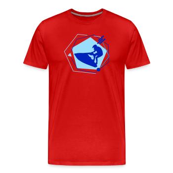 Jetski - Männer Premium Bio T-Shirt - Rot - Vorne - Damien (186cm)
