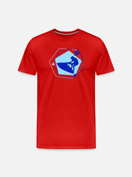 Jet Ski - Men's Premium Organic T-Shirt - red