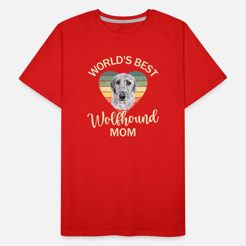 Irischer Wolfshund Männer Premium Bio T-Shirt