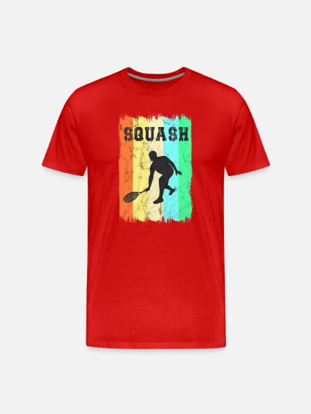 Squash Sport Design - Men's Premium Organic T-Shirt - red