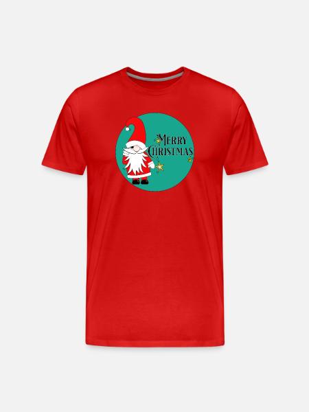 Merry Christmas - Männer Premium Bio T-Shirt - Rot