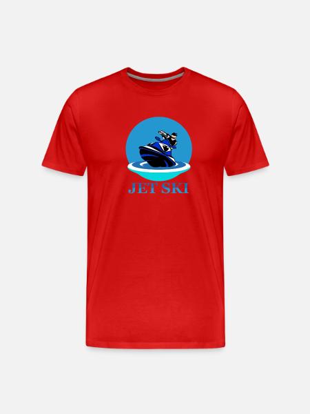Jet ski - T-shirt bio Premium Homme - rouge