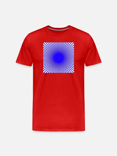 Blue Disc - Men's Premium Organic T-Shirt - red