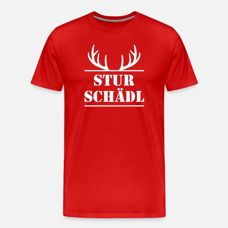 STURSCHÄDL - Männer Premium Bio T-Shirt - Rot