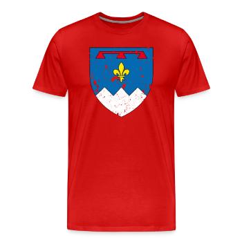 Alpes-de-Haute-Provence - Männer Premium Bio T-Shirt - Rot - Vorne - Damien (186cm)