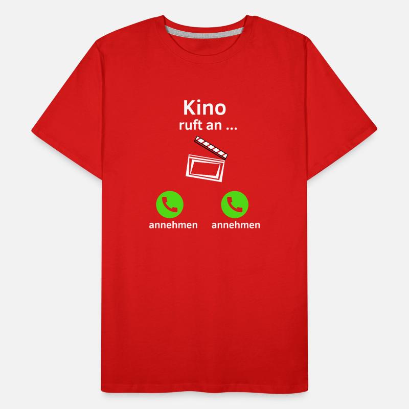 Kino ruft an - annehmen oder annehmen? Männer Premium Bio T-Shirt