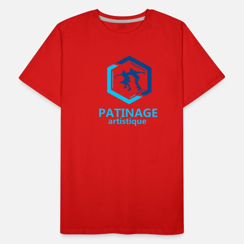 Eiskunstlauf Männer Premium Bio T-Shirt