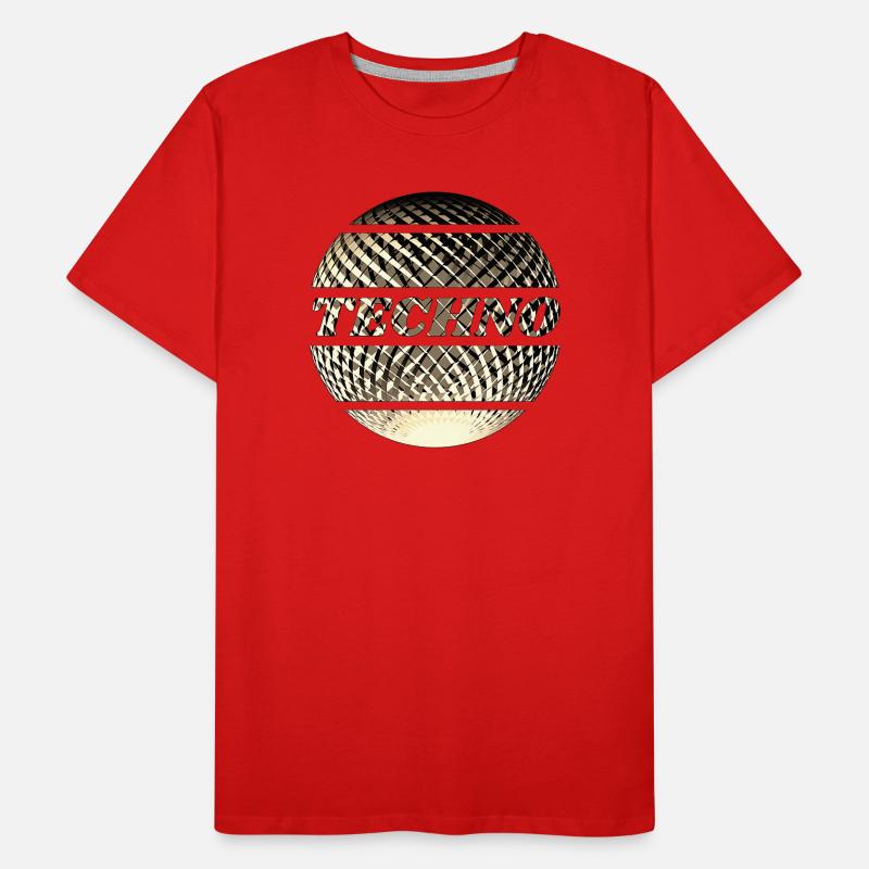Techno disco ball gold Men's Premium Organic T-Shirt