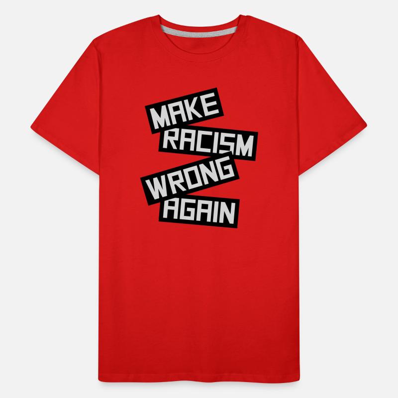make racism wrong again Männer Premium Bio T-Shirt