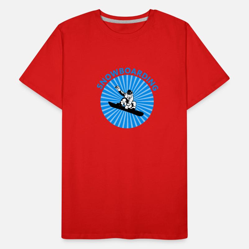 Snowboarding T-shirt bio Premium Homme