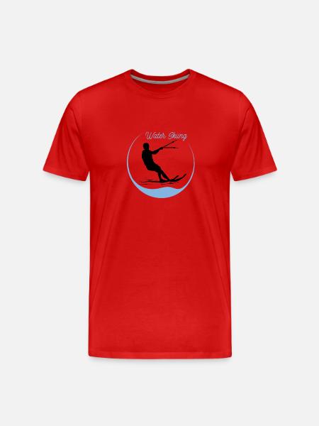 Water skiing - Men's Premium Organic T-Shirt - red
