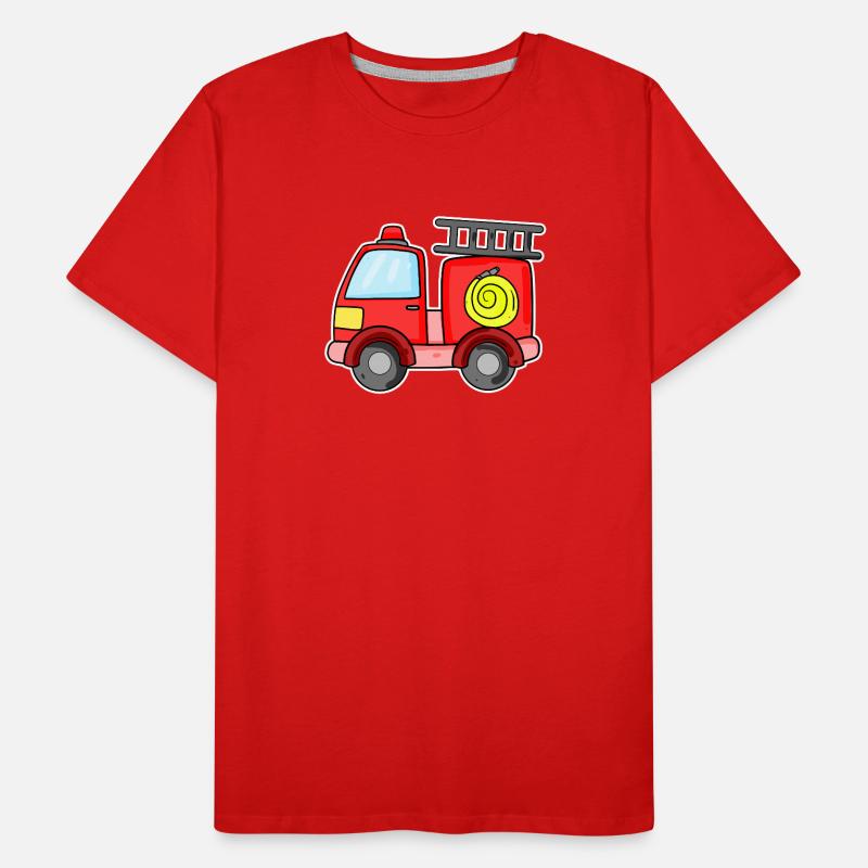 Fire Brigade Car Motive Men's Premium Organic T-Shirt