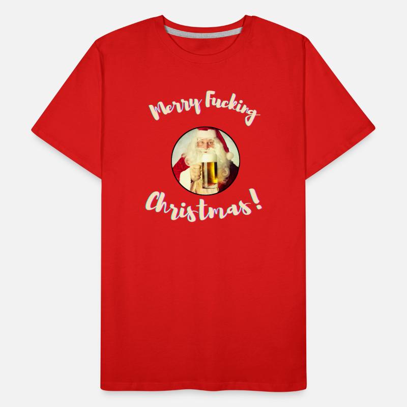 Joyeux putain de Noël! (Non censuré) T-shirt bio Premium Homme