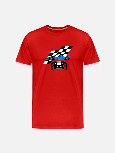 Formule un - Men's Premium Organic T-Shirt - red