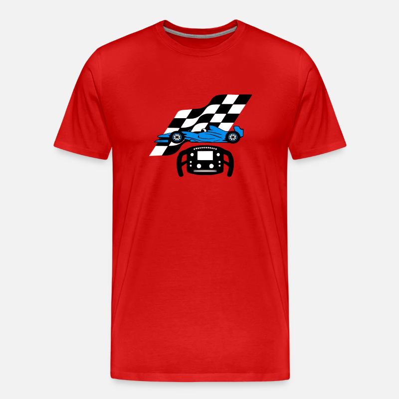 Formule un - Männer Premium Bio T-Shirt - Rot
