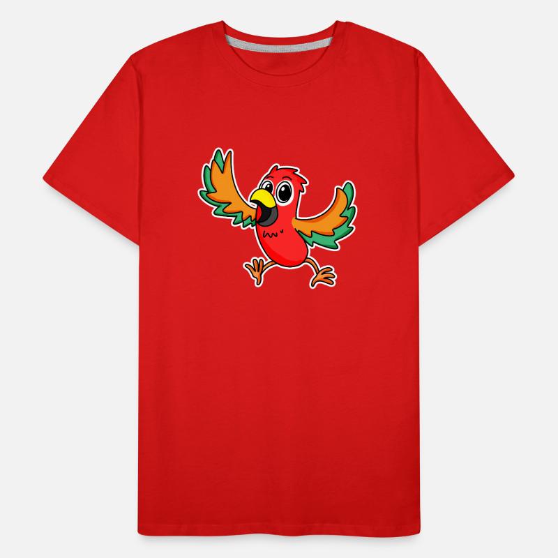 Parrot Bird Birds Men's Premium Organic T-Shirt