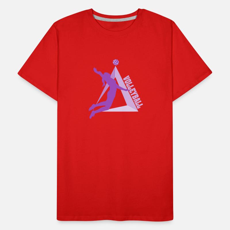 Volleyball Männer Premium Bio T-Shirt