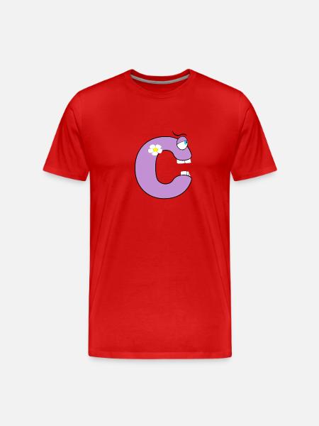 C - Men's Premium Organic T-Shirt - red