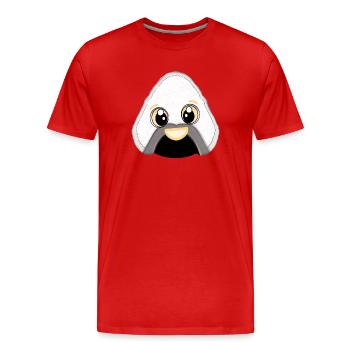 ONIGIRI - KAWAII SUSHI - FUNNY - Men's Premium Organic T-Shirt - red - Front - Damien (186cm)