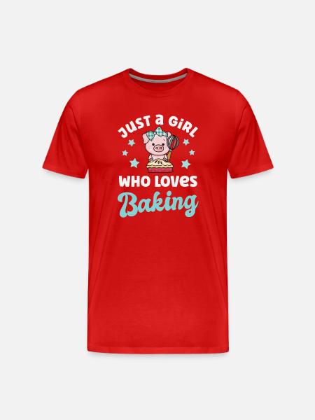 Baking Baker - Men's Premium Organic T-Shirt - red