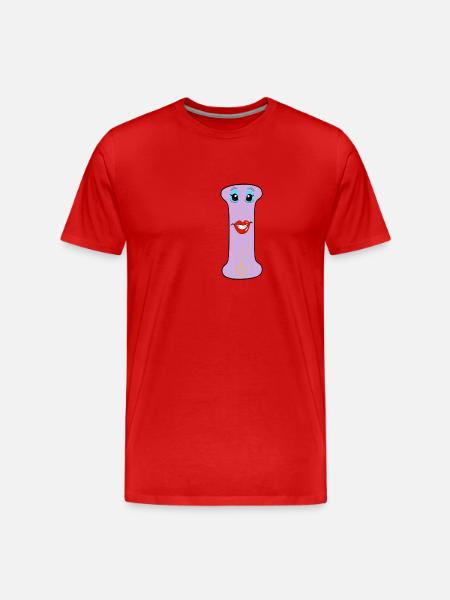 i - Men's Premium Organic T-Shirt - red