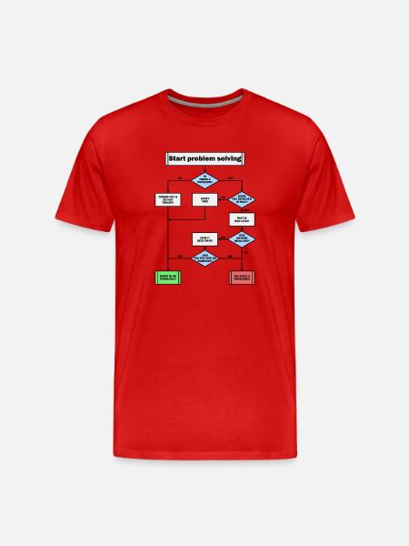 Problem solving! - Men's Premium Organic T-Shirt - red