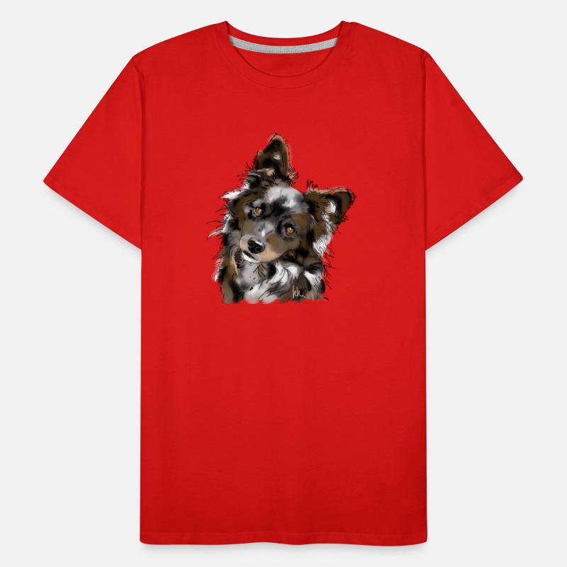 Australian Shepherd Männer Premium Bio T-Shirt