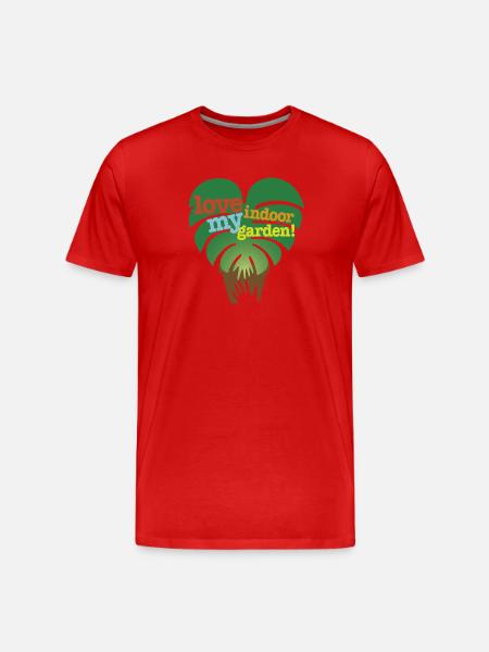 Indoor-Garden-Design - Männer Premium Bio T-Shirt - Rot