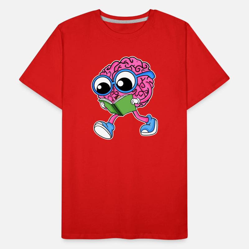 Brain reading Men's Premium Organic T-Shirt