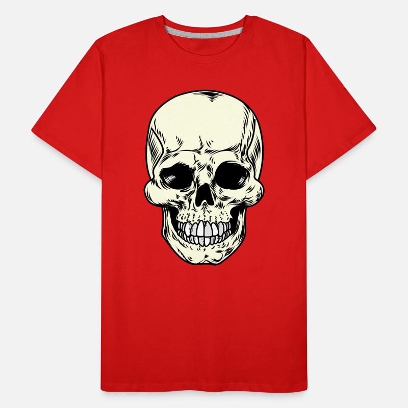 Schädel Schädel Männer Premium Bio T-Shirt