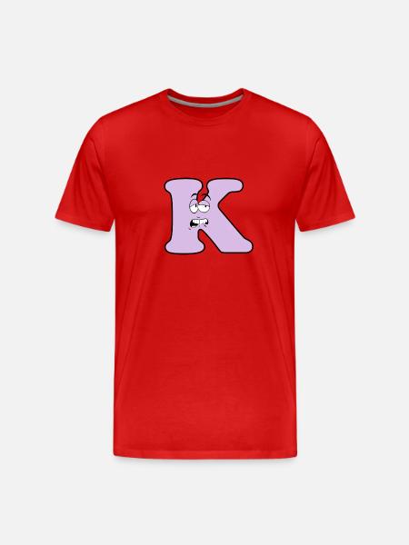 K - Männer Premium Bio T-Shirt - Rot
