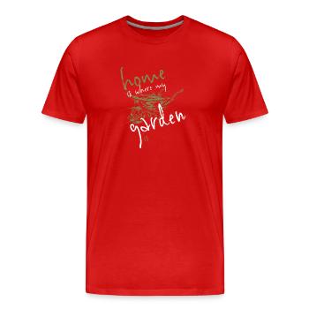 Gardener Garden - Men's Premium Organic T-Shirt - red - Front - Damien (186cm)
