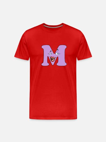 M - Men's Premium Organic T-Shirt - red