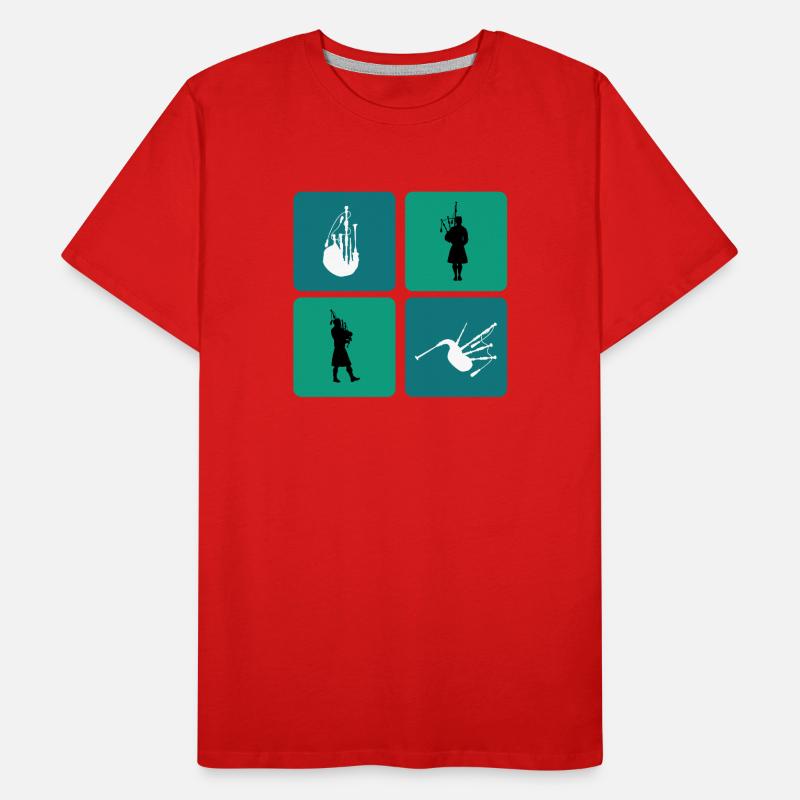 Dudelsack Design Männer Premium Bio T-Shirt