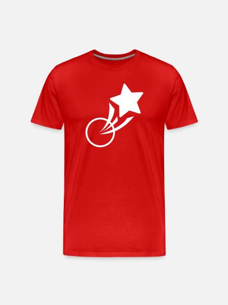 star, star, shooting star - Men's Premium Organic T-Shirt - red