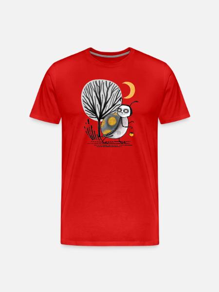 Mondnacht Waldkäfer-Tierchen - Men's Premium Organic T-Shirt - red