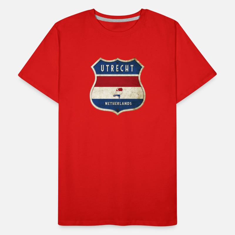 Utrecht Niederlande Wappen Design Männer Premium Bio T-Shirt