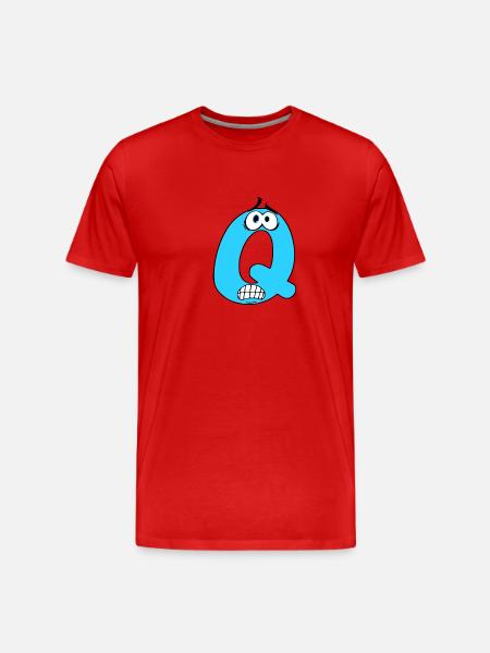 Q - Men's Premium Organic T-Shirt - red