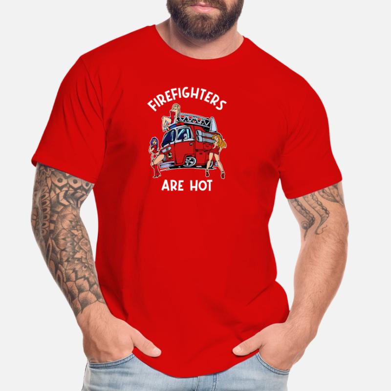 Volunteer Fire Brigade Statement Fire Engine Men's Premium Organic T-Shirt